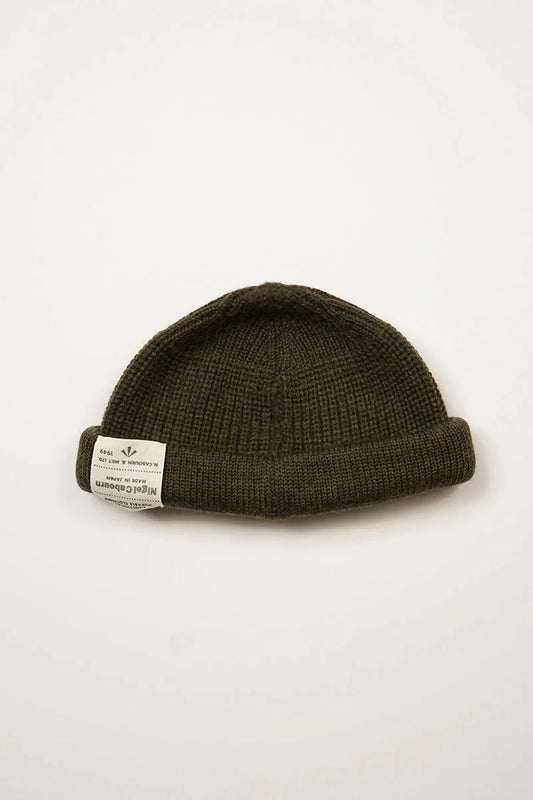 ◯ Nigel Cabourn - BEANIE WOOL - GREEN