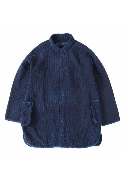 Porter Classic - NEW SASHIKO LIGHT SHIRT JACKET - BLUE