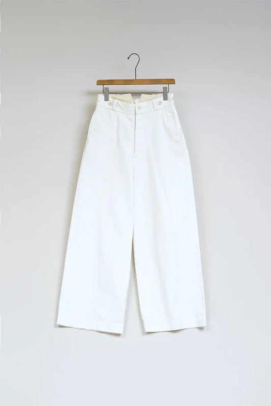 ◯ Nigel Cabourn woman - WIDE CHINO PANT - OFF WHITE