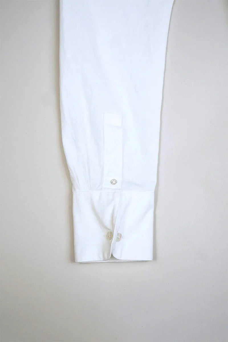 ◯ Nigel Cabourn woman - DRESS SHIRT DUNGAREE - WHITE -