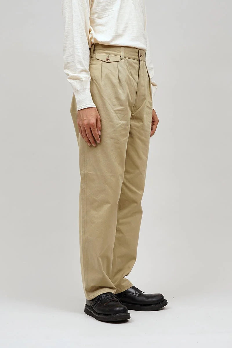 ◯ Nigel Cabourn - OFFICERS PANT WEPON - BEIGE