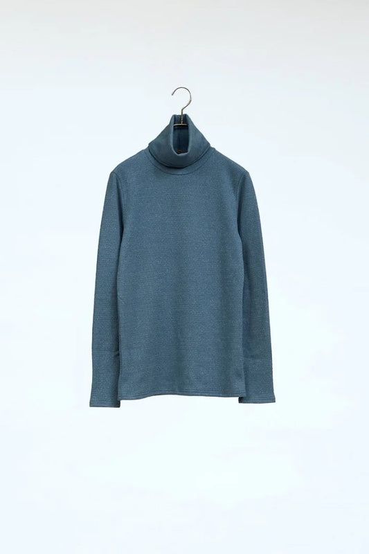 Nigel Cabourn woman - HIGH NECK LONG SLEEVE C/S - INDIGO