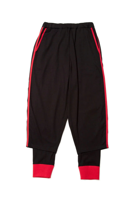 quitan - KASANE EASY PANTS - BLACK/RED