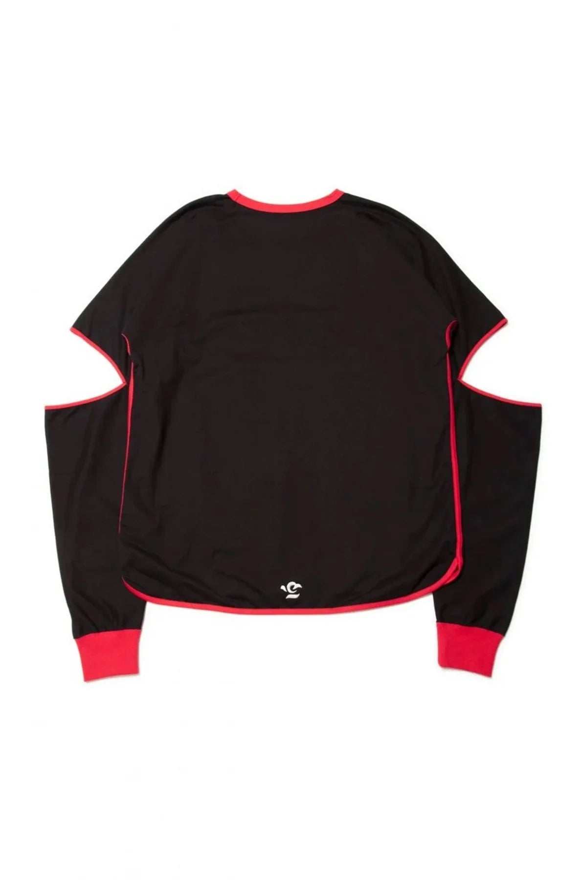 quitan - KIMONO LS TEE - BLACK/RED