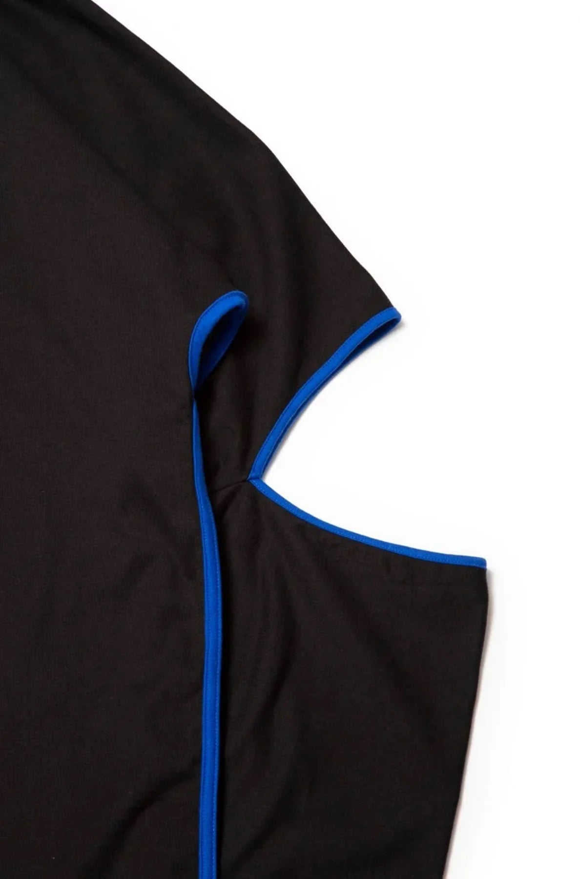 quitan - KIMONO LS TEE - BLACK/BLUE